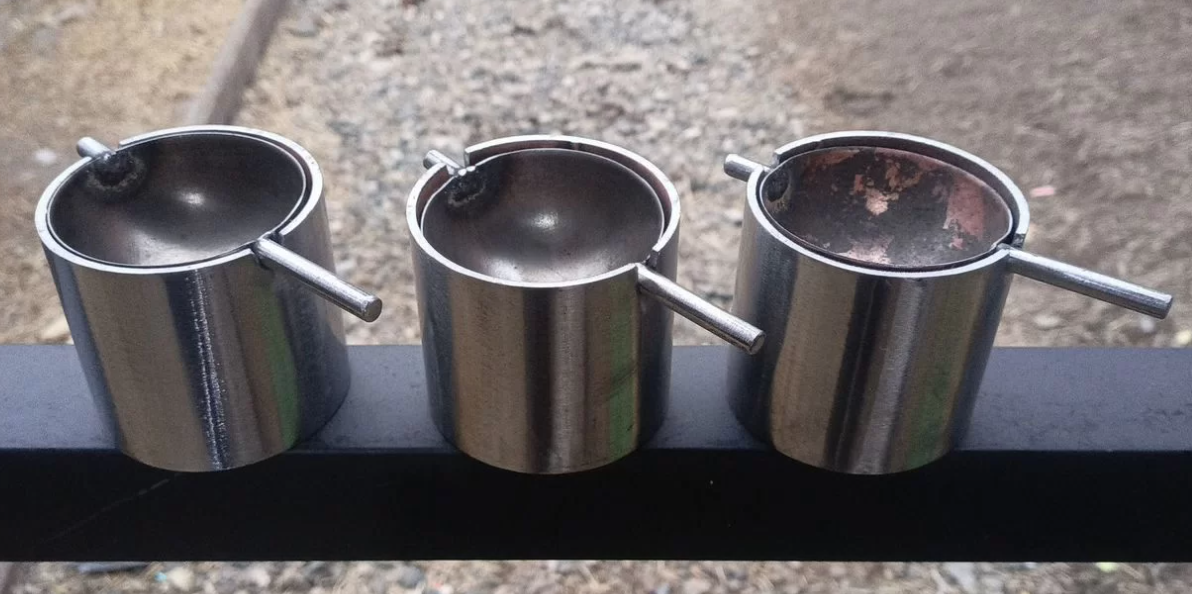 Пепельница стальная